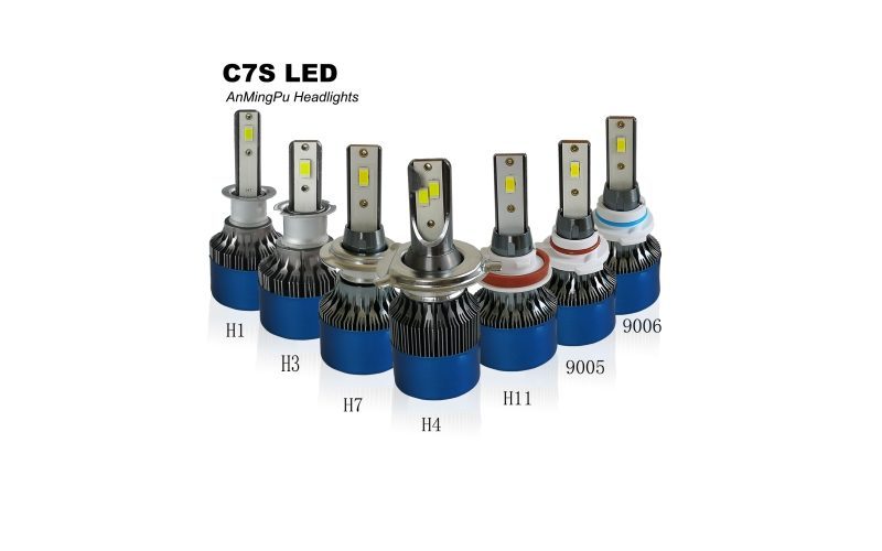 Factory Wholesale C7 LED Headlight Bulbs, High Bright H11 H4 H7 Auto Front Headlamp for Toyota Honda Nissan VW